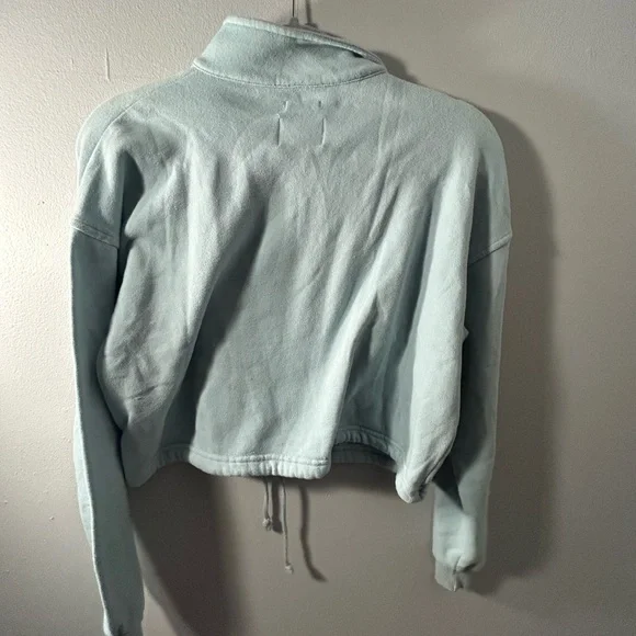 American eagle Light Blue Quarter-Zip Pullover - Picture 2 of 3